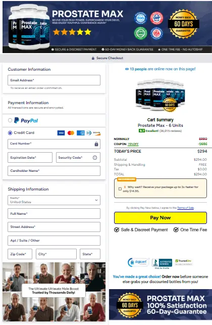 Prostate Max official website